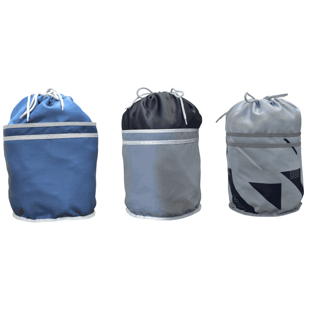 Triple-Color Drawstring Sport Bag Collection