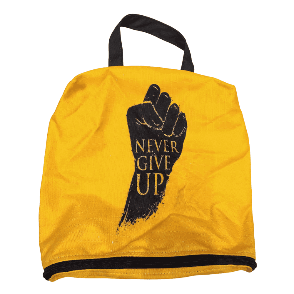 Never Give Up Motivational Tote Bag