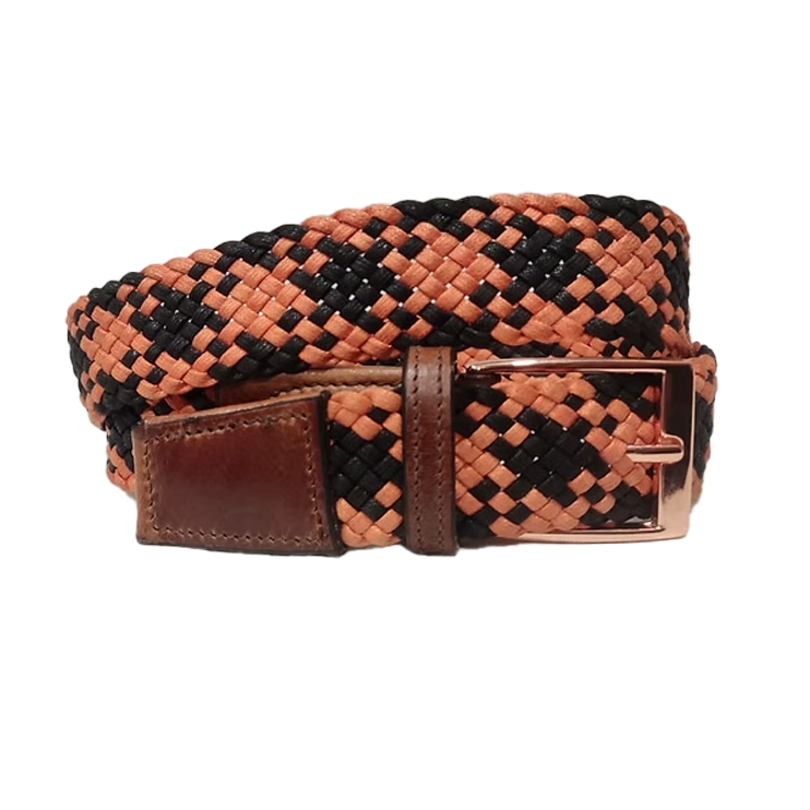 "Copper Midnight" Two-Tone Elasticated Belt