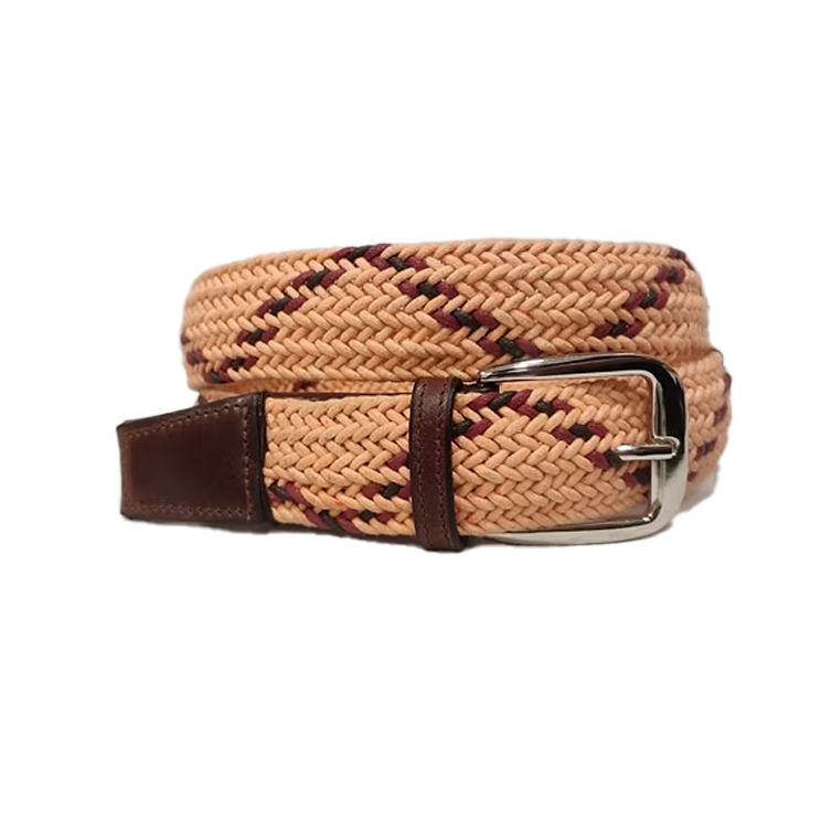 "Desert Chevron" Tri-Tone Elasticated Belt