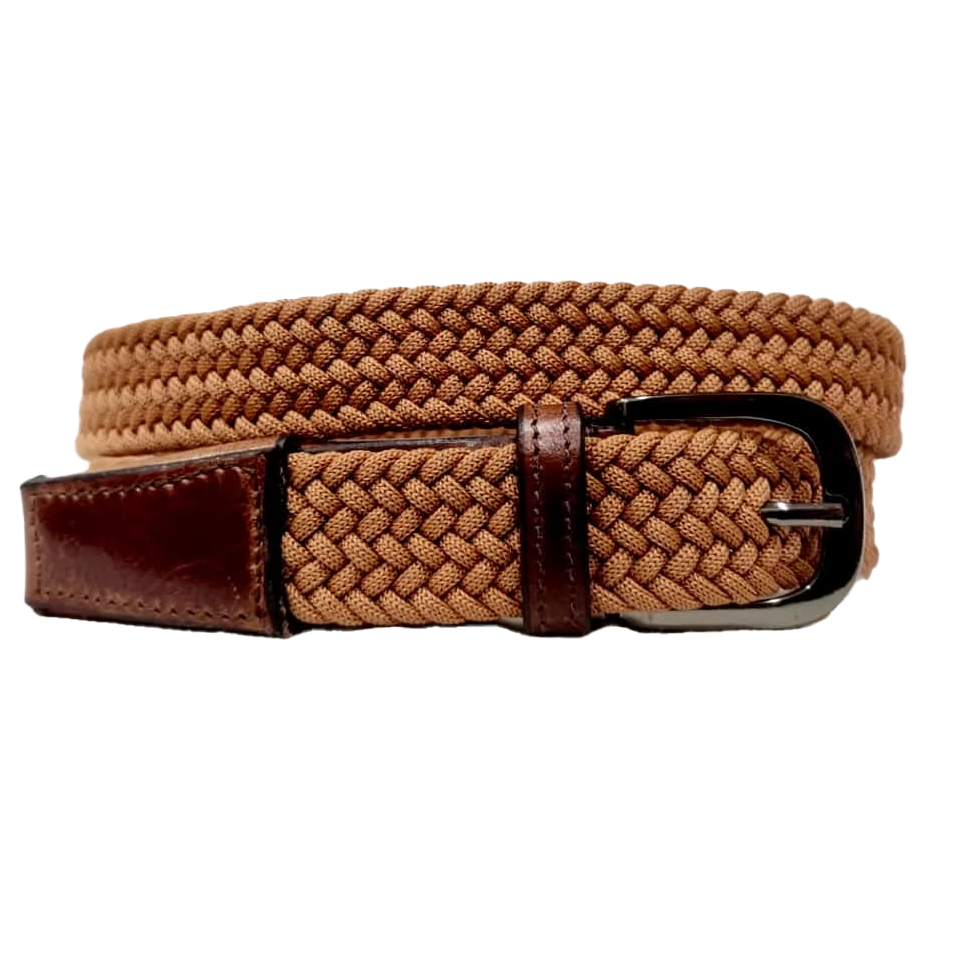 "Toasted Almond" Performance Elastic Belt