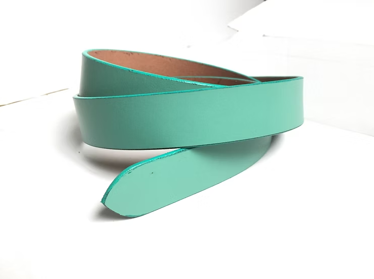 "Mint Sorbet" Minimalist Leather Strap