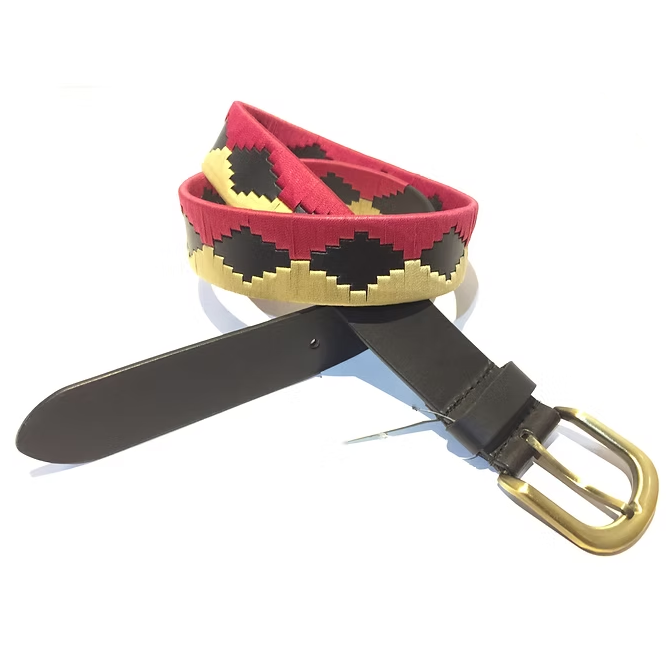 "Crimson Gold" Two-Tone Polo Belt