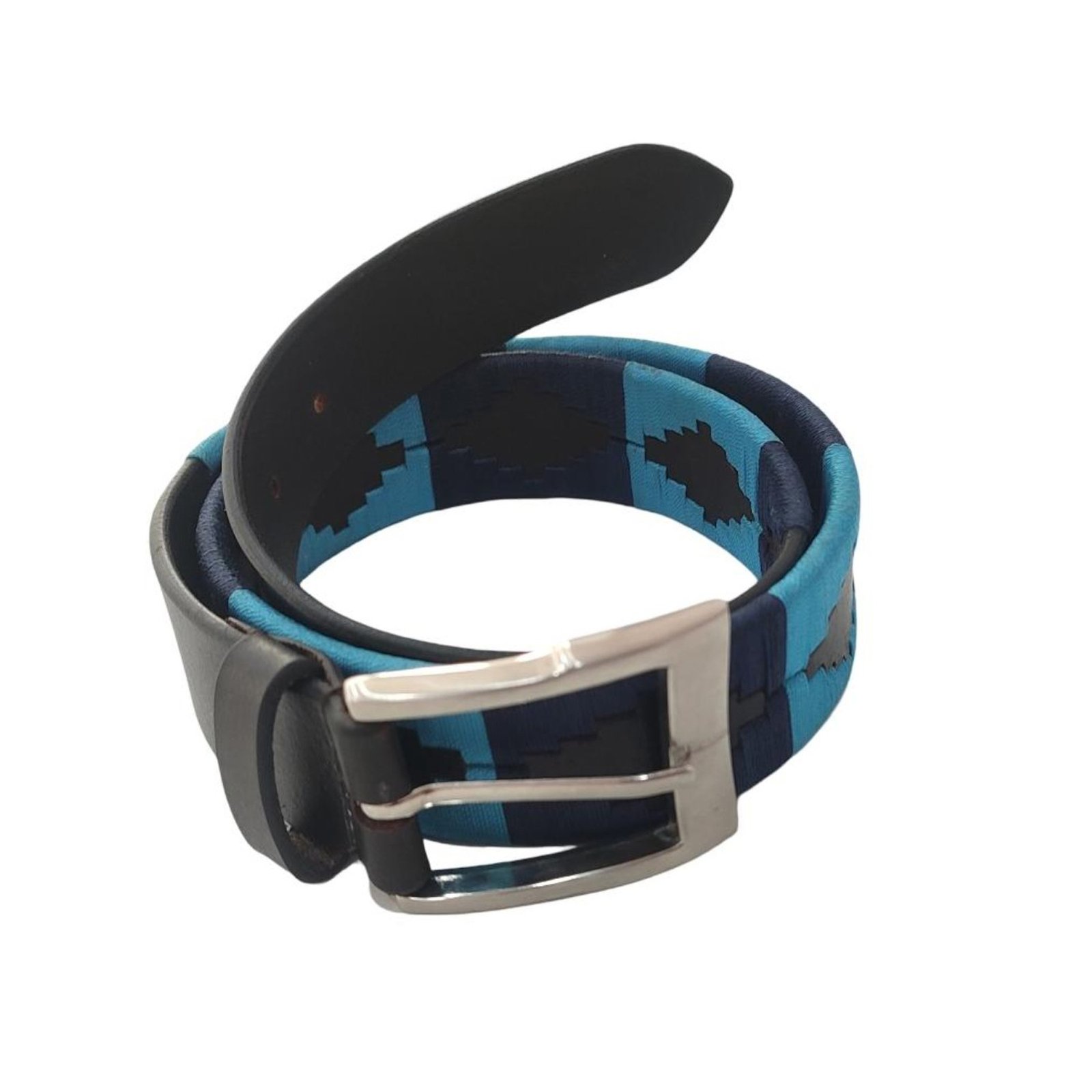 "Oceanic Diamond" Hand-Stitched Polo Belt