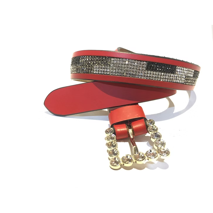 Crimson "Mosaic Sparkle" Performance Riding Belt