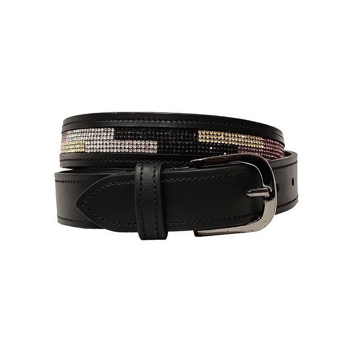 Onyx "Celestial Mosaic" Crystal Riding Belt