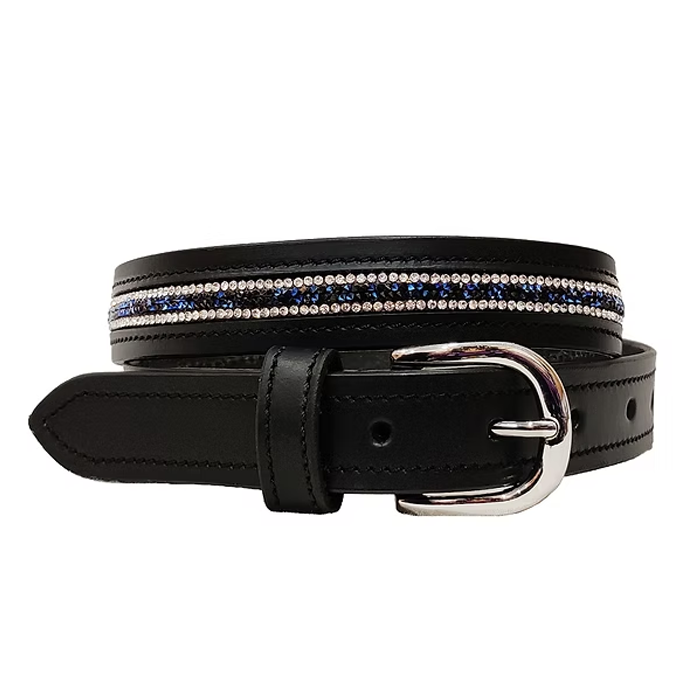 Onyx "Midnight Sapphire" Crystal Triple-Row Belt