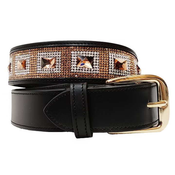 Onyx "Amber Crown" Statement Riding Belt