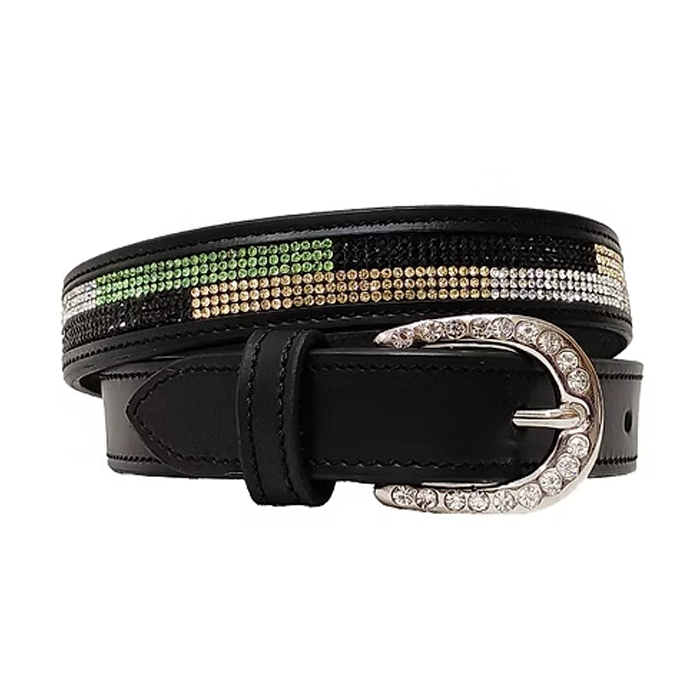 Onyx "Emerald Forest" Crystal Mosaic Belt