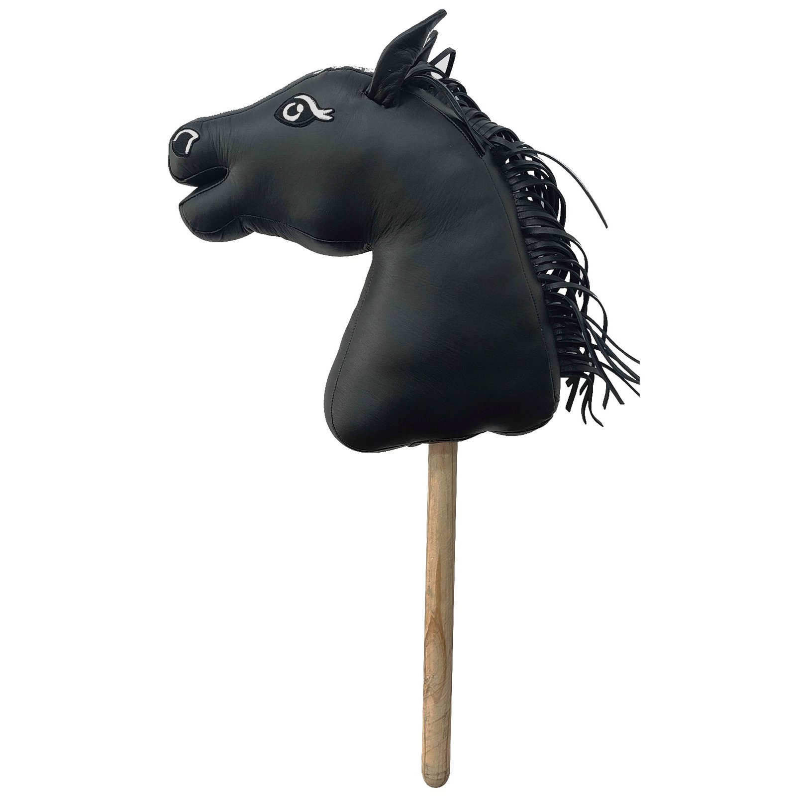 Midnight Onyx "Noir" Leather-Style Hobby Horse