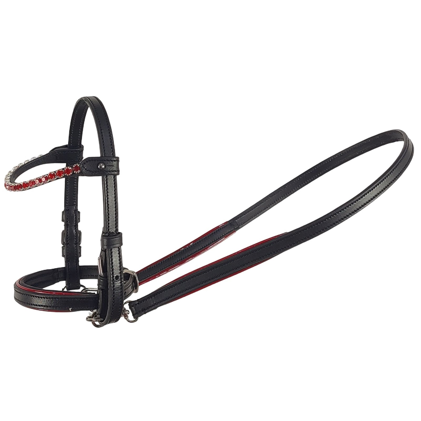 Crimson Shadow Artisan Bridle & Rein Set