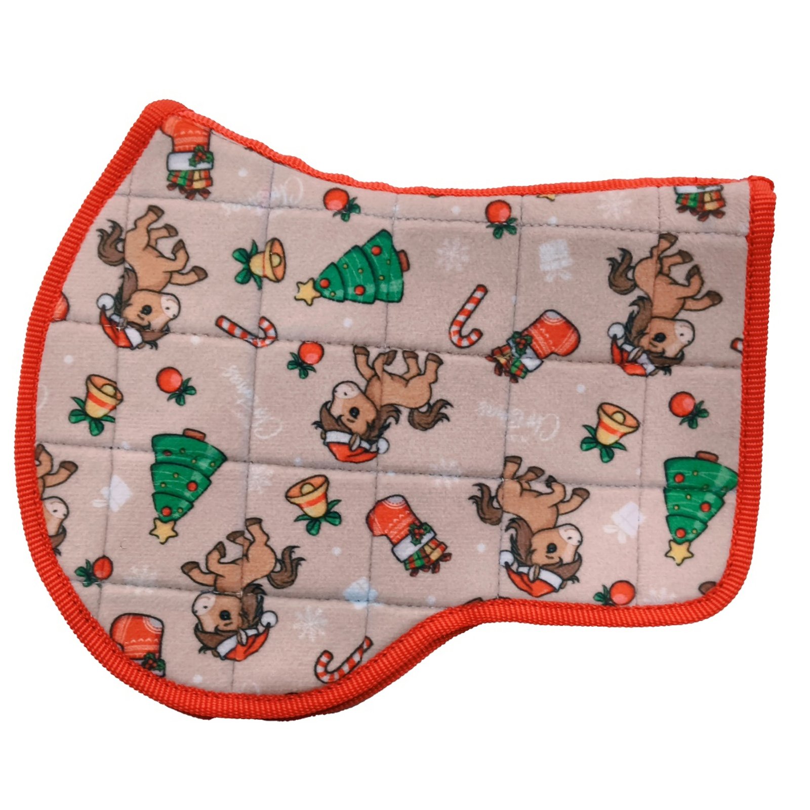 Holiday Pony & Pine Quilted Saddle Pad