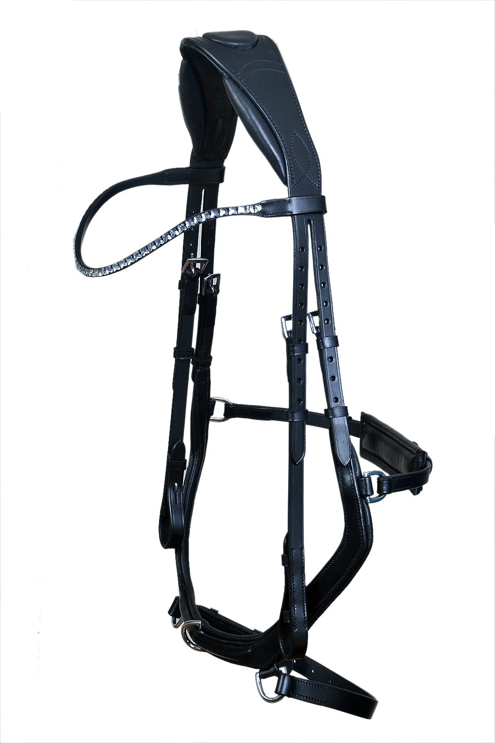 Sleek Anatomical Black Bridle