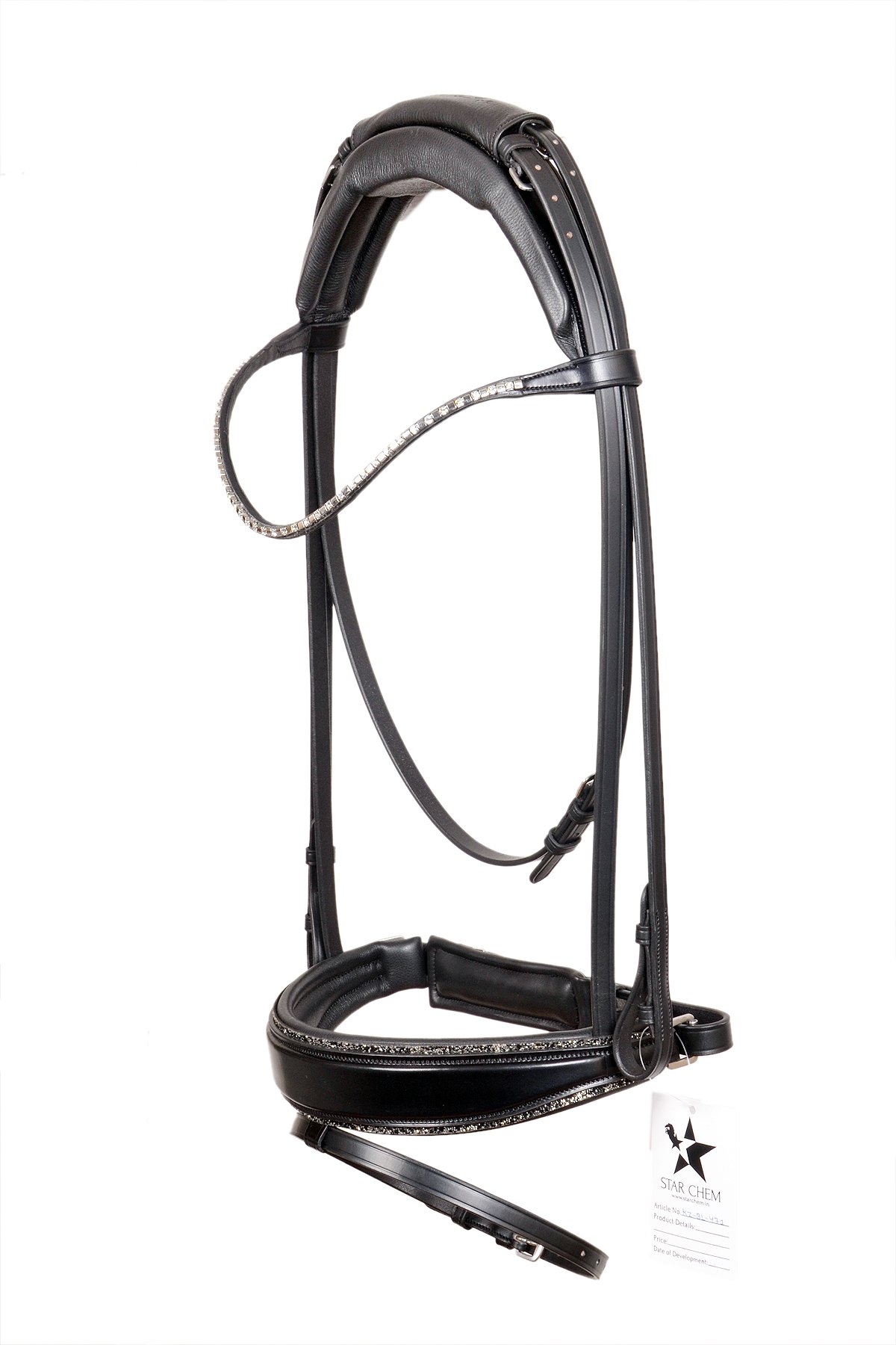 Luxurious Crystal & Patent Anatomical Bridle