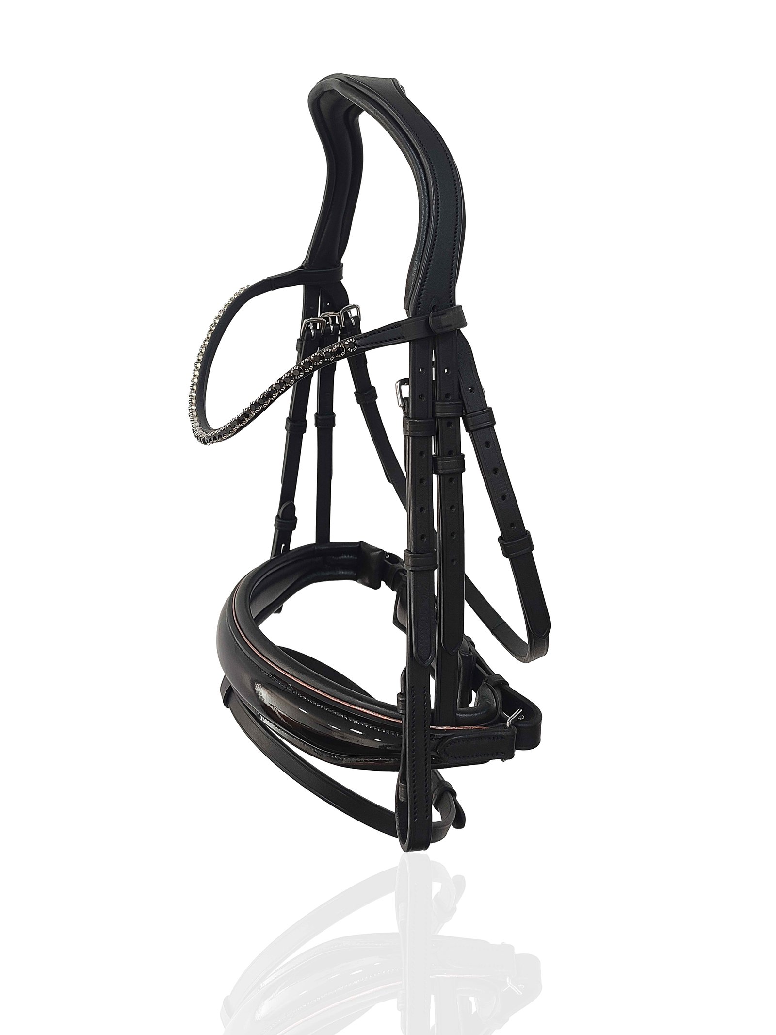 Rose Gold Piping Anatomical Bridle