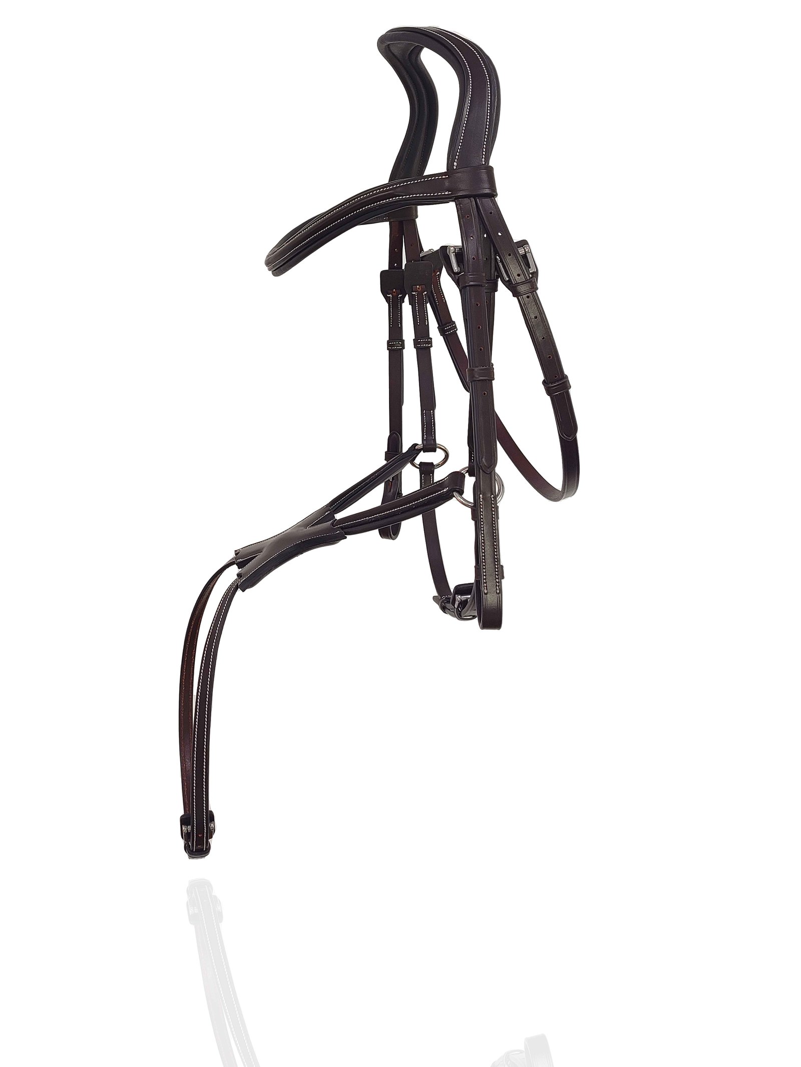 Professional Figure-8 Grackle Bridle in Deep Havana