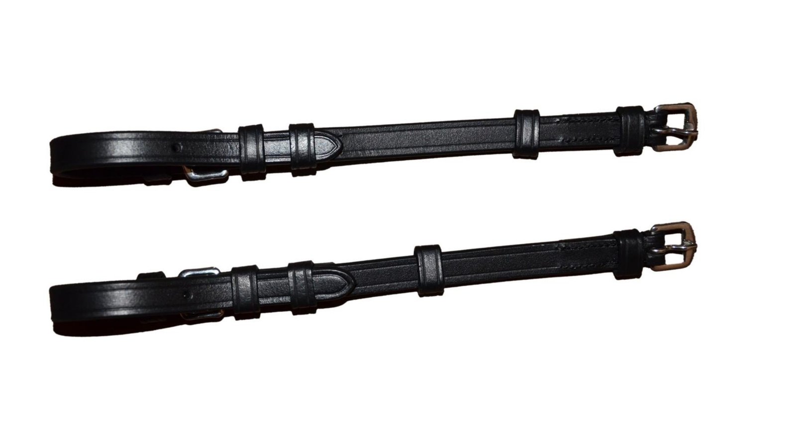 Black Leather Cheekpieces