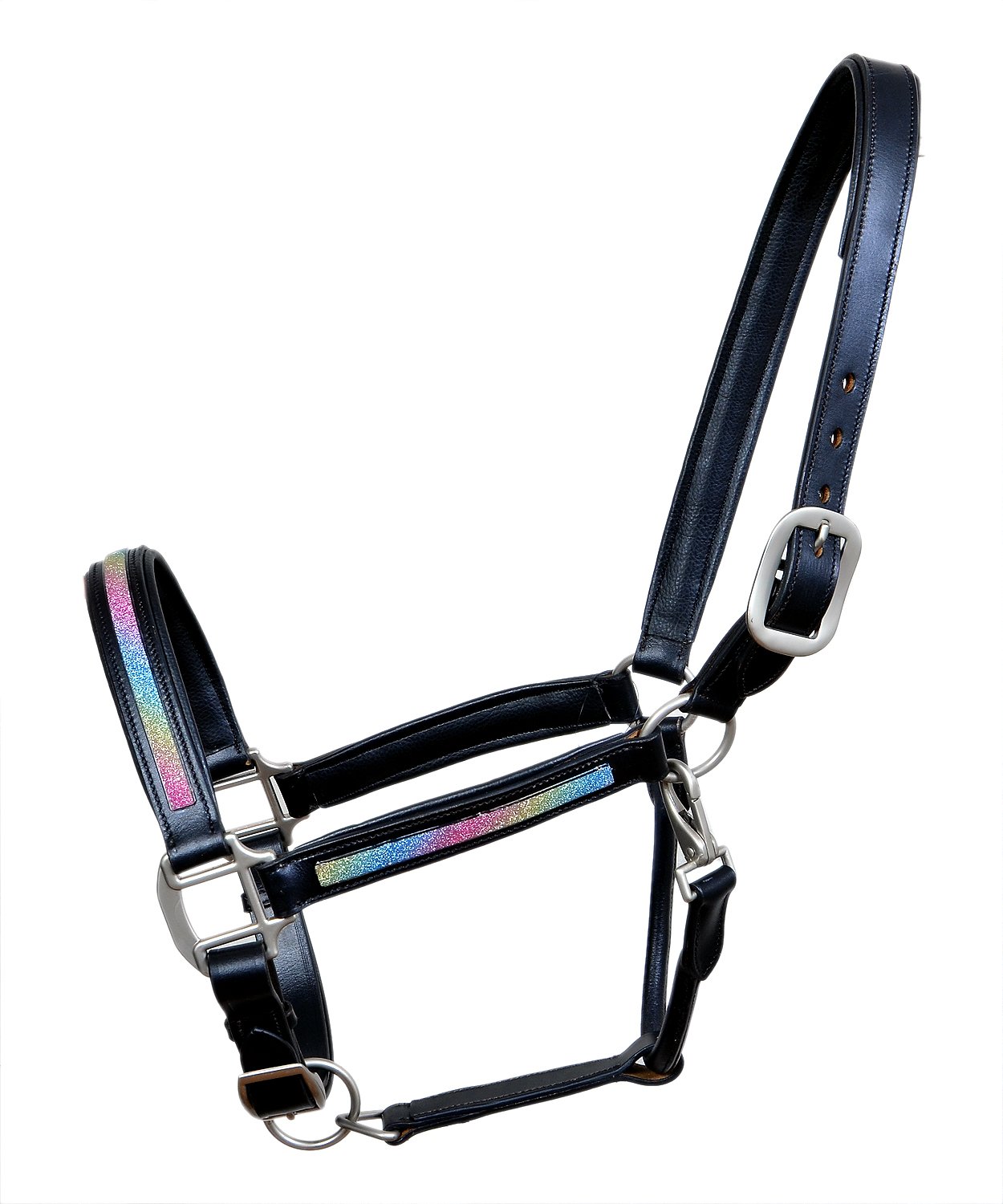 Halter with Rainbow Glitter Insets