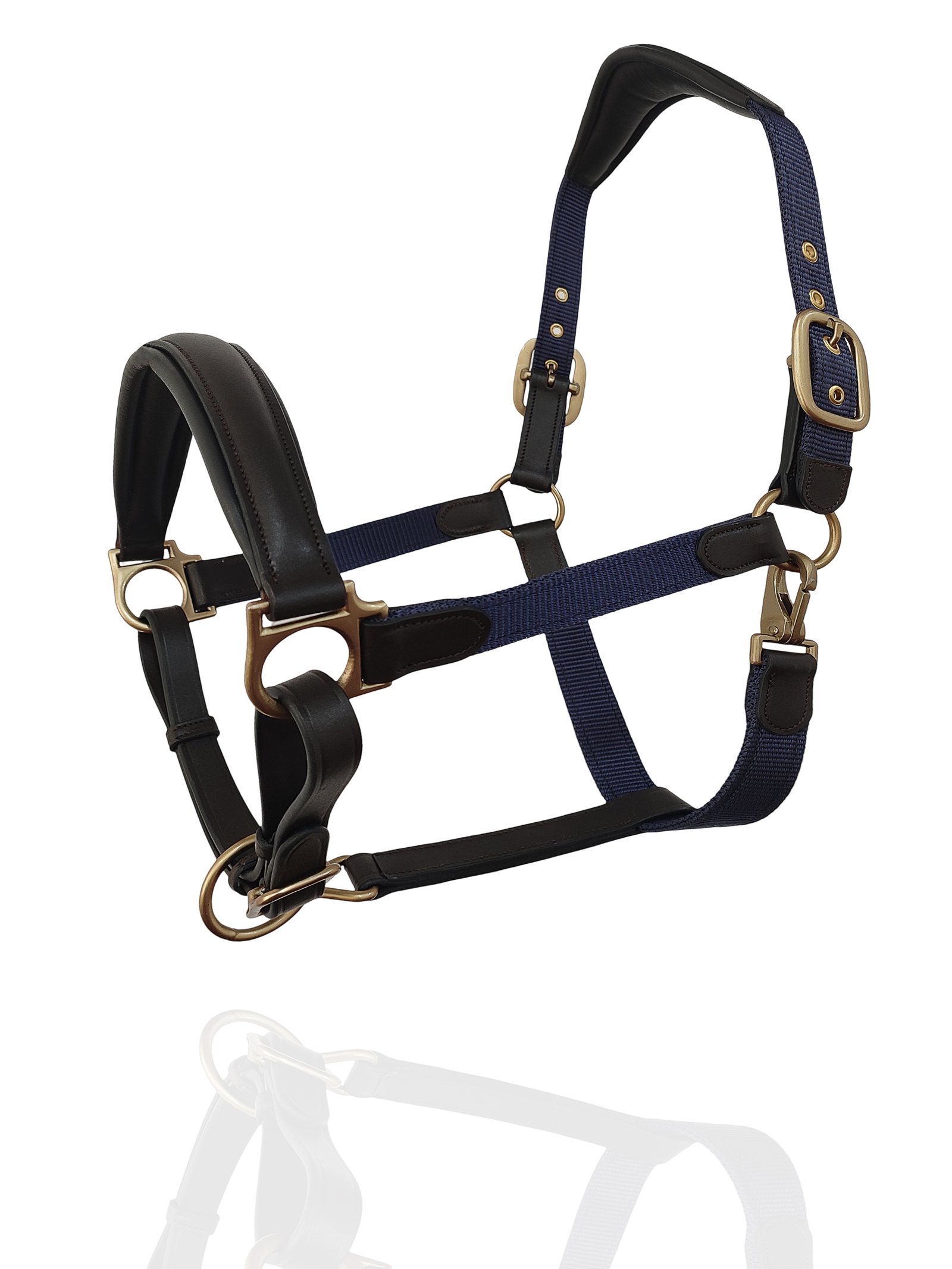 Royal Navy Technical Halter with Brass-Tone Hardware