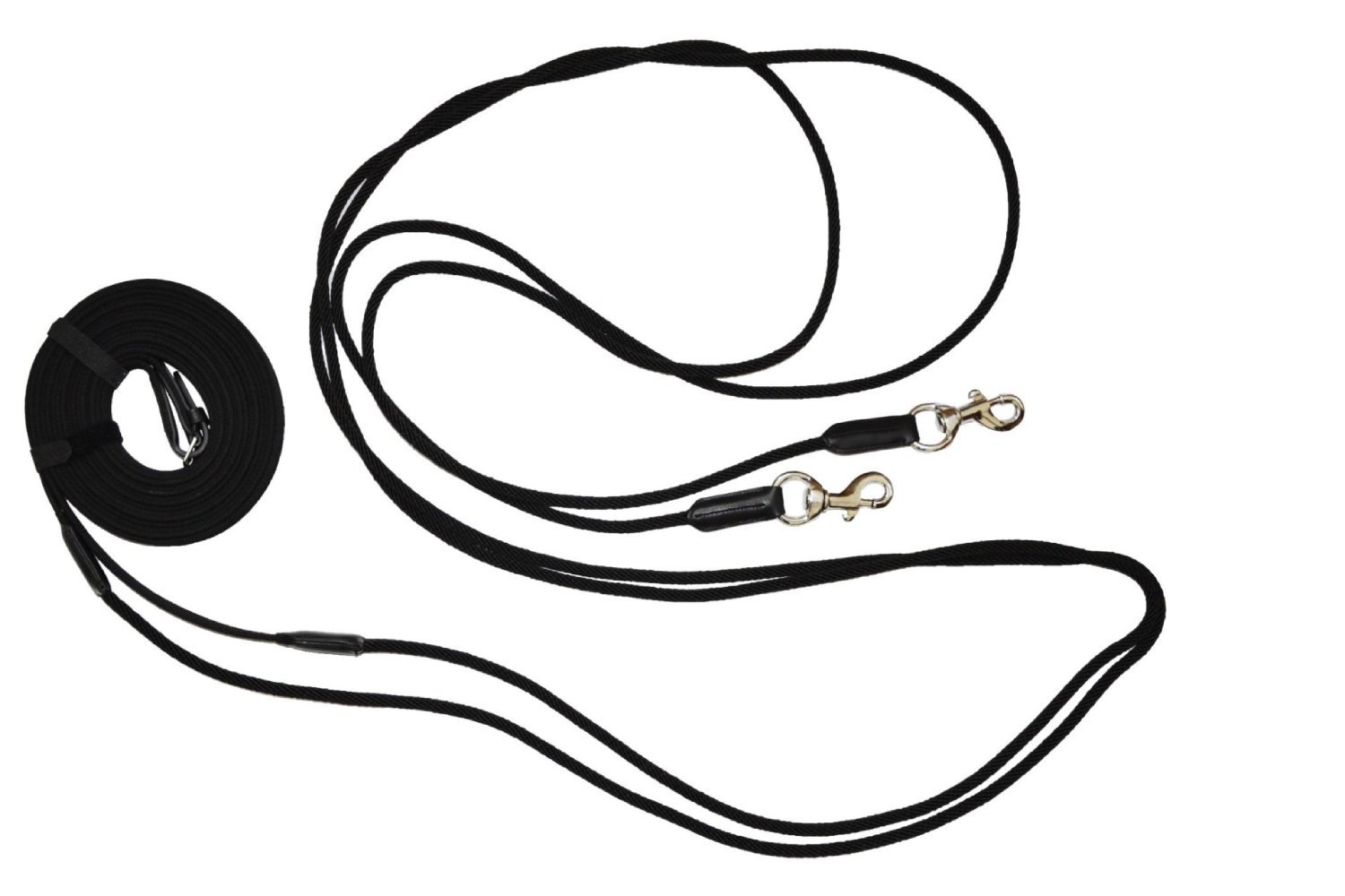 Black Rope Draw Reins