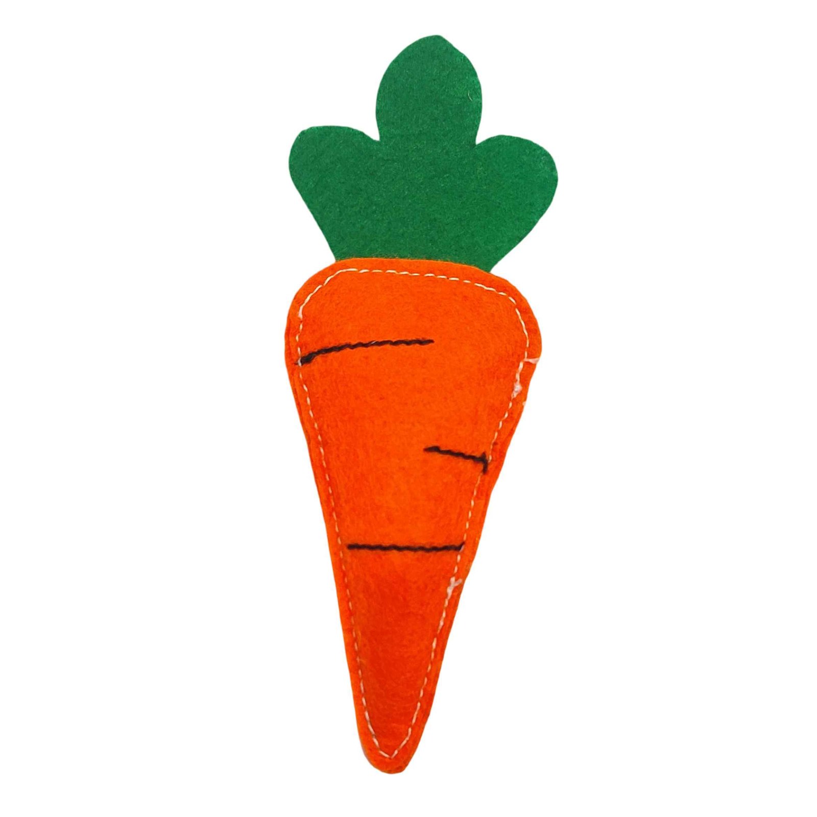 Harvest Carrot Felt Kicker Toy
