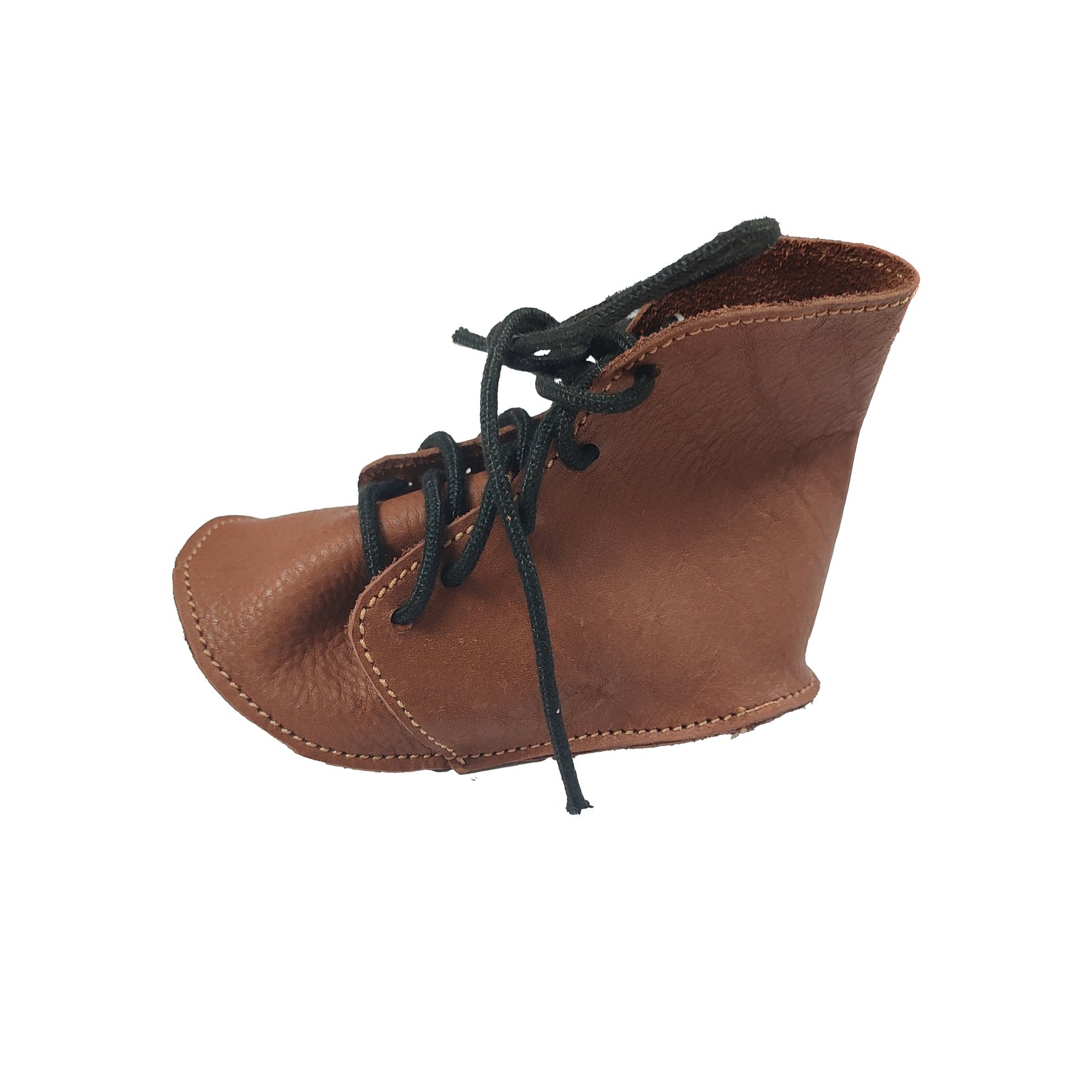 Rustic Brown Leather Boot Pet Chew Toy