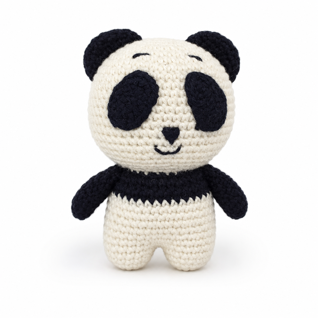 Handcrafted Panda Bear Crochet Amigurumi Plush Toy