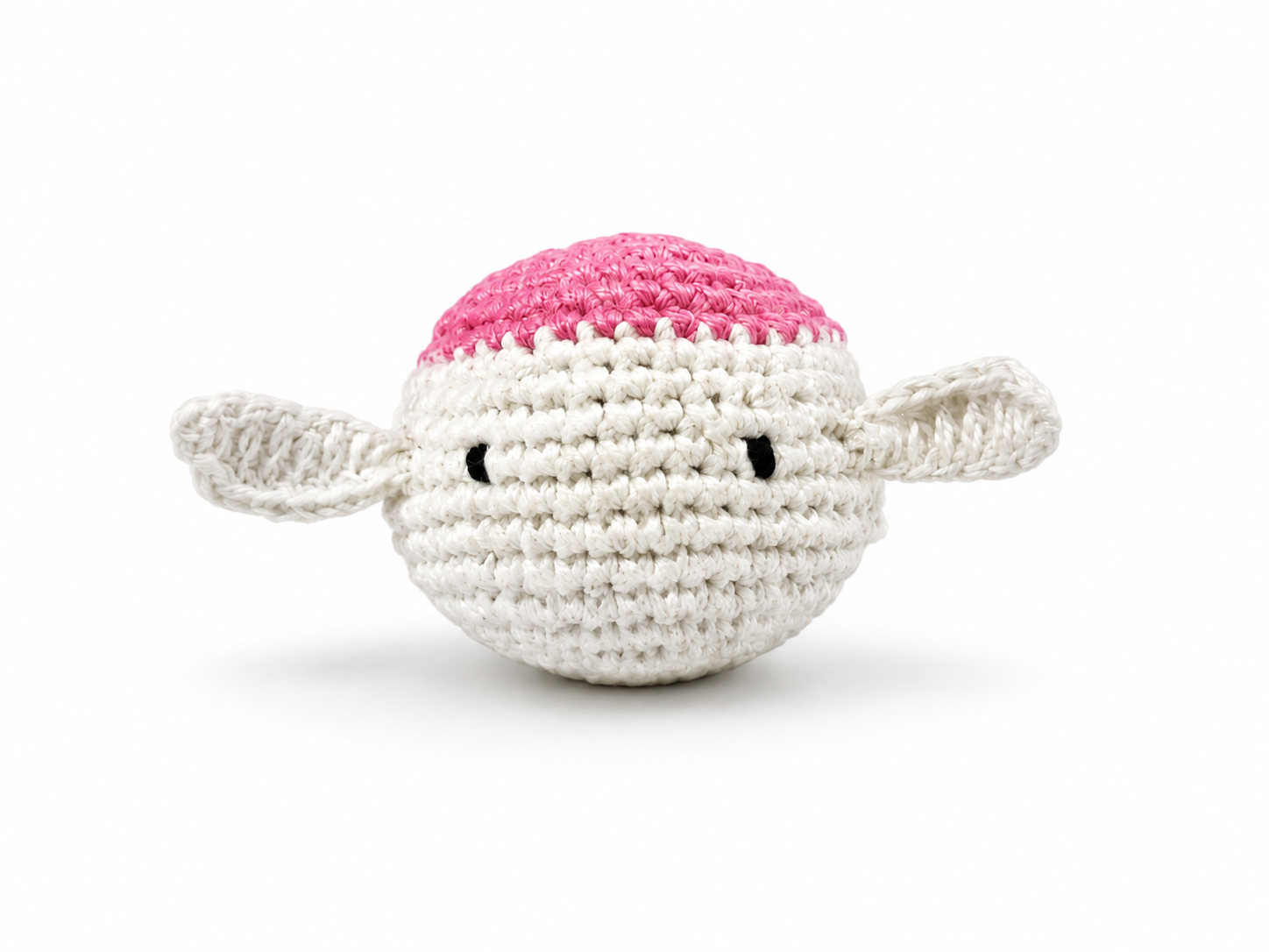 Handcrafted Crochet Round Animal Ball / Axolotl Toy