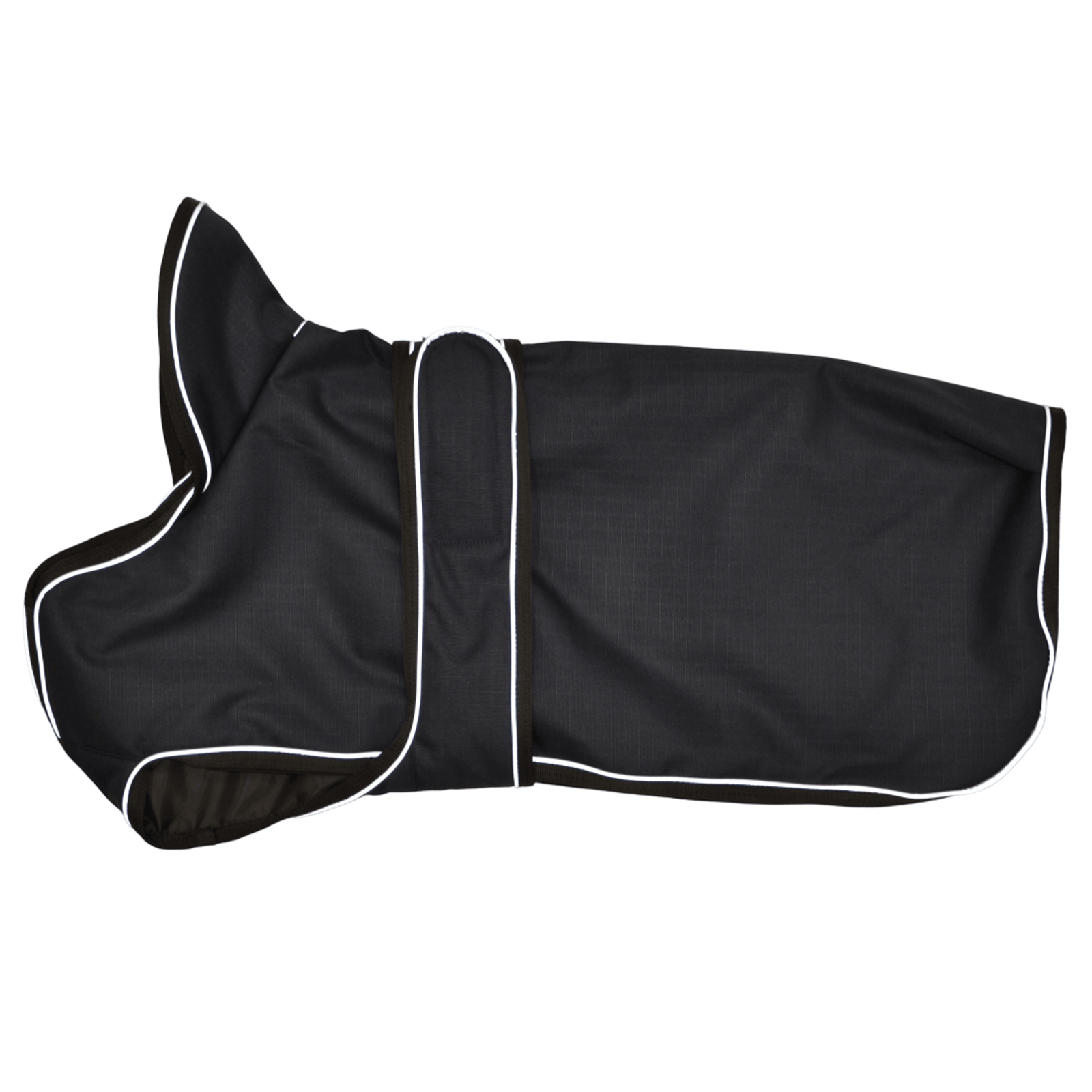 Black Pinstripe Dog Coat