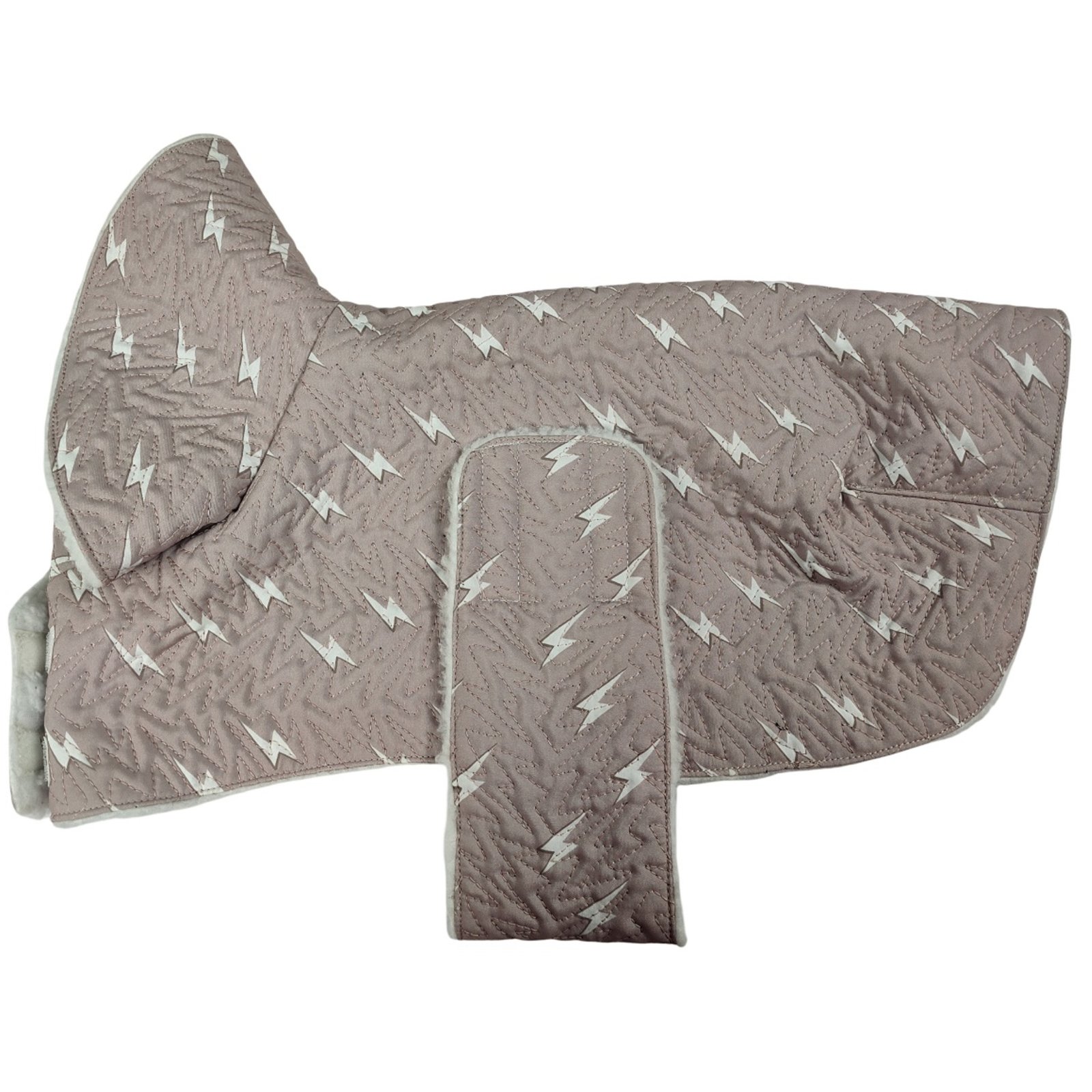 Electric Sherpa Quilted Lightning Bolt Coat