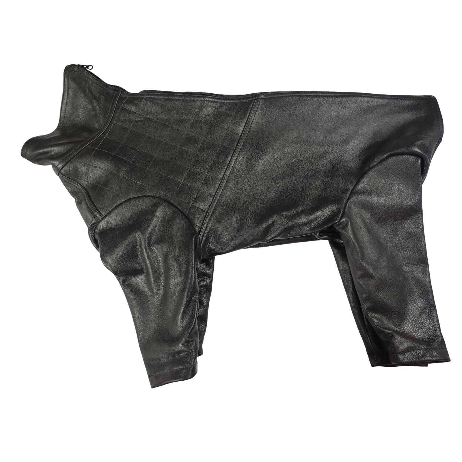 Biker Chic Premium Faux-Leather Full Bodysuit