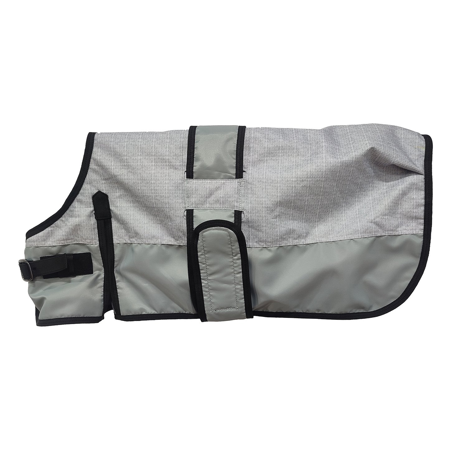 Two-Tone Grey Utility Dog Blanket Coat