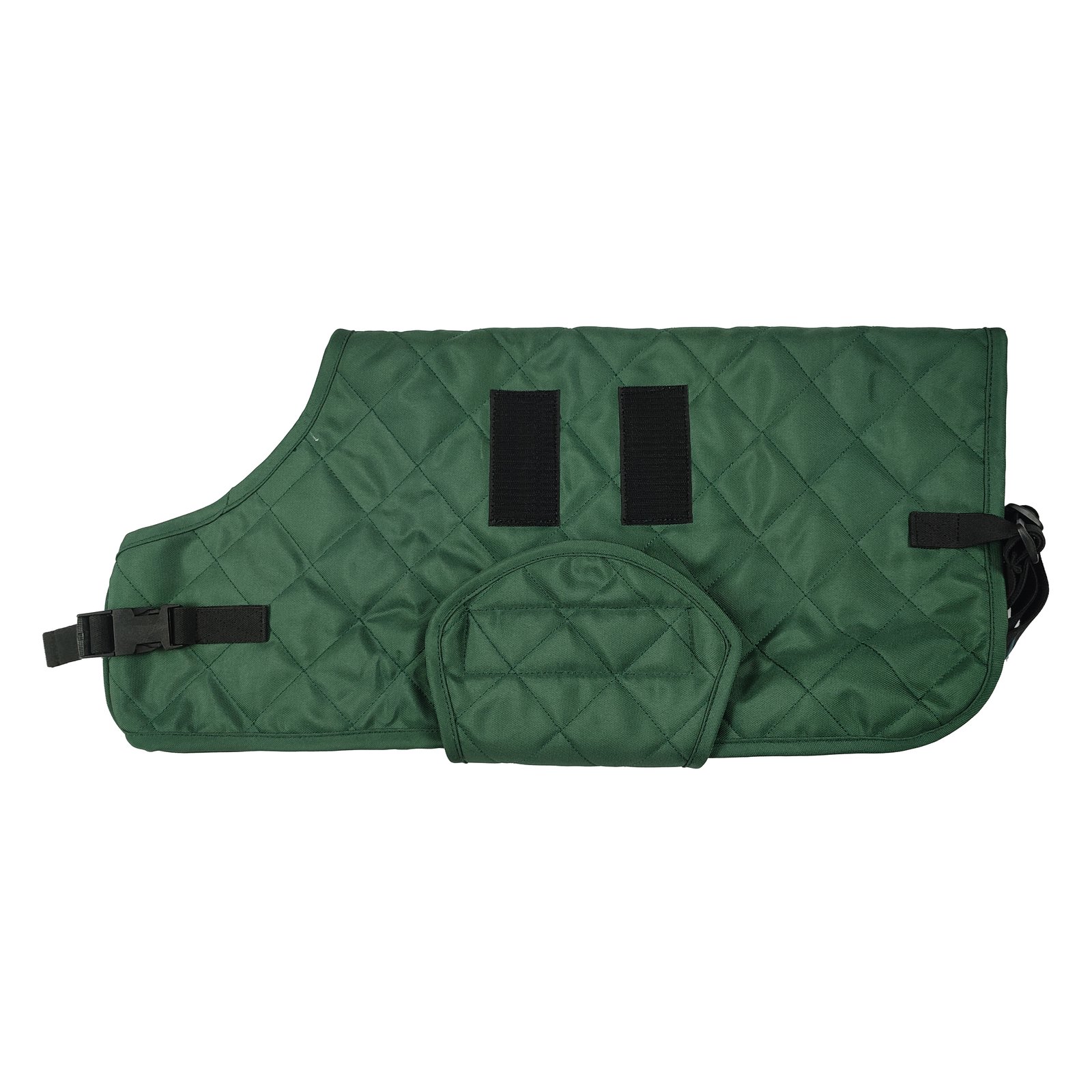 Forest Green Quilted Utility Dog Blanket Coat
