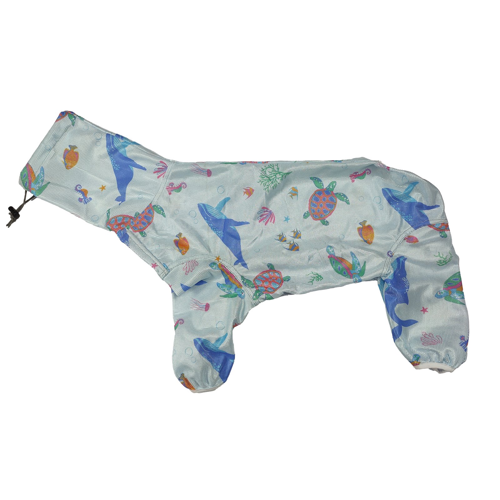 Ocean Life Print Full Body Dog Rainsuit