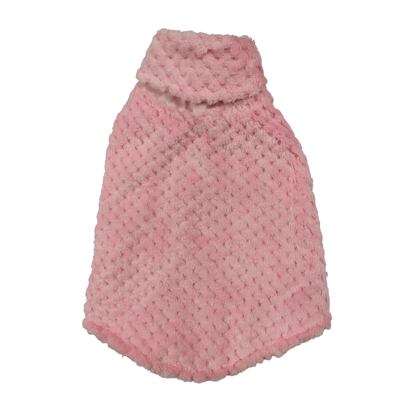Soft Pink Textured Fleece Dog Wrap