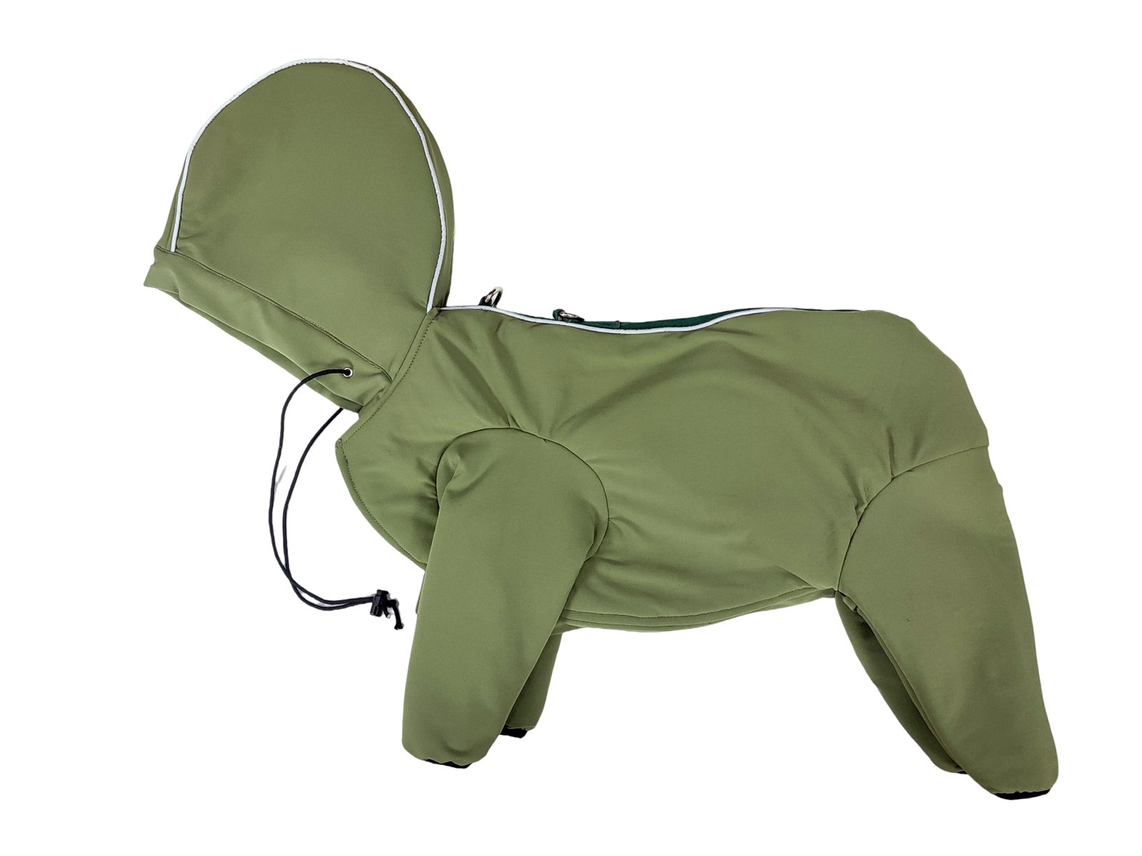 Full-Body Reflective Hooded Dog Jumpsuit Coat