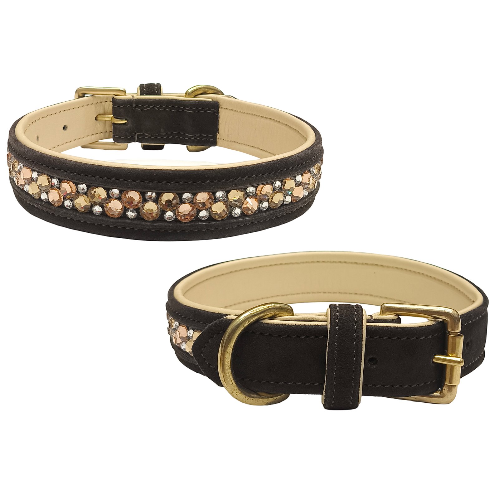 Midnight Blue Snake Skin Dog Collar