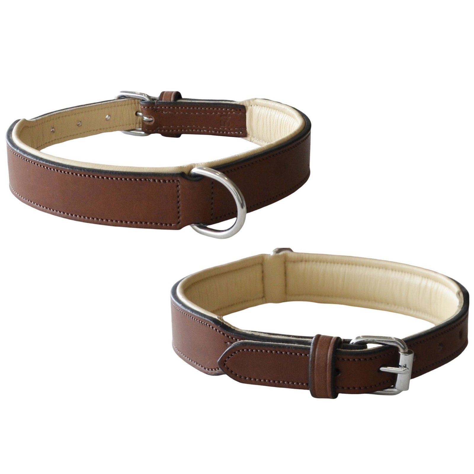 Deluxe Padded Leather Dog Collar