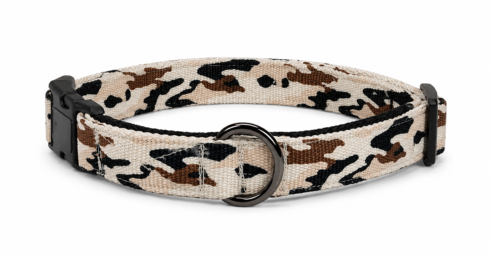 Camouflage Fabric Webbing Dog Collar