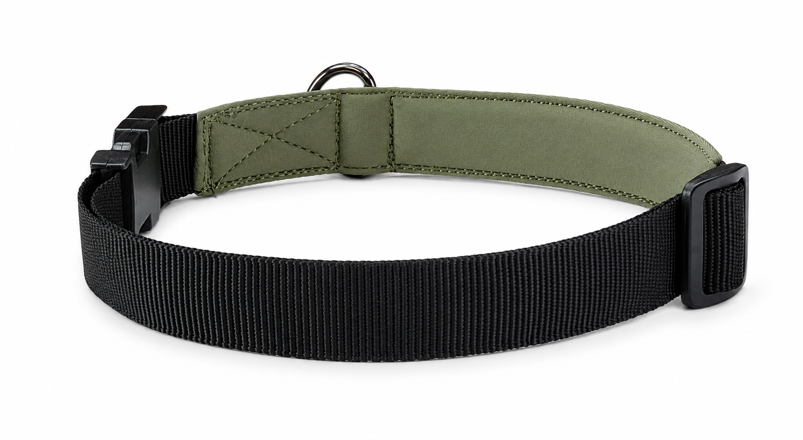 Heavy-Duty Tactical Padded Nylon Dog Collar