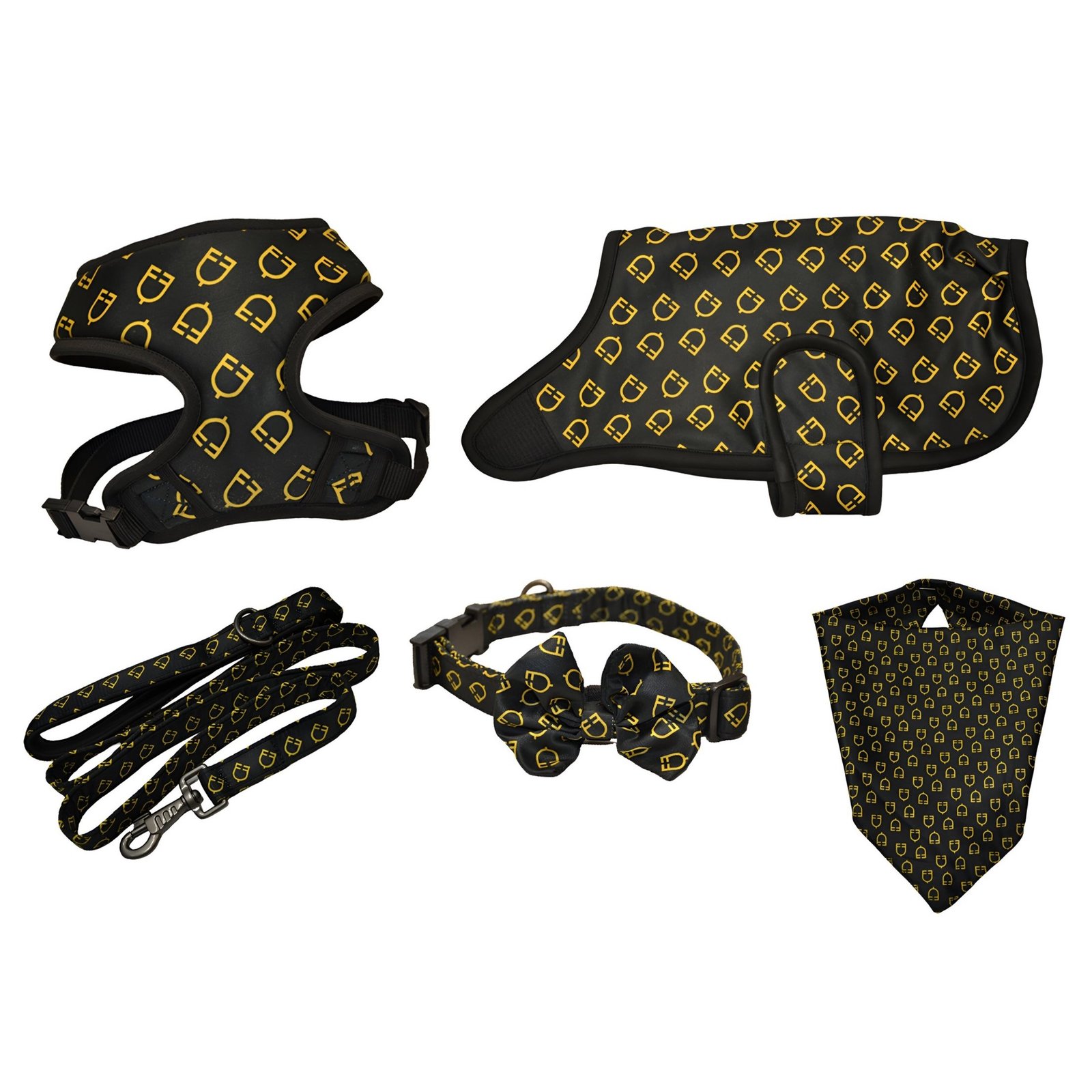 Monogram Luxe Dog Harness Set