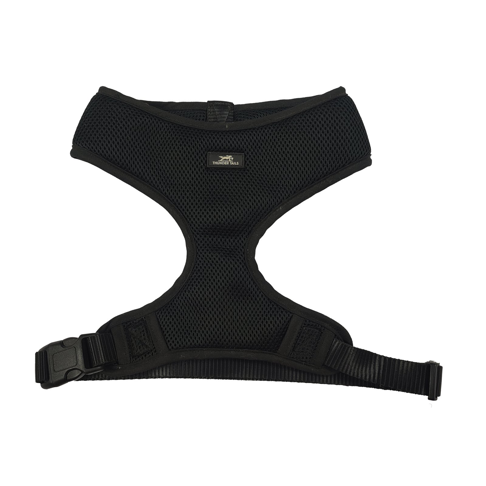 Classic Black Comfort Mesh Dog Harness