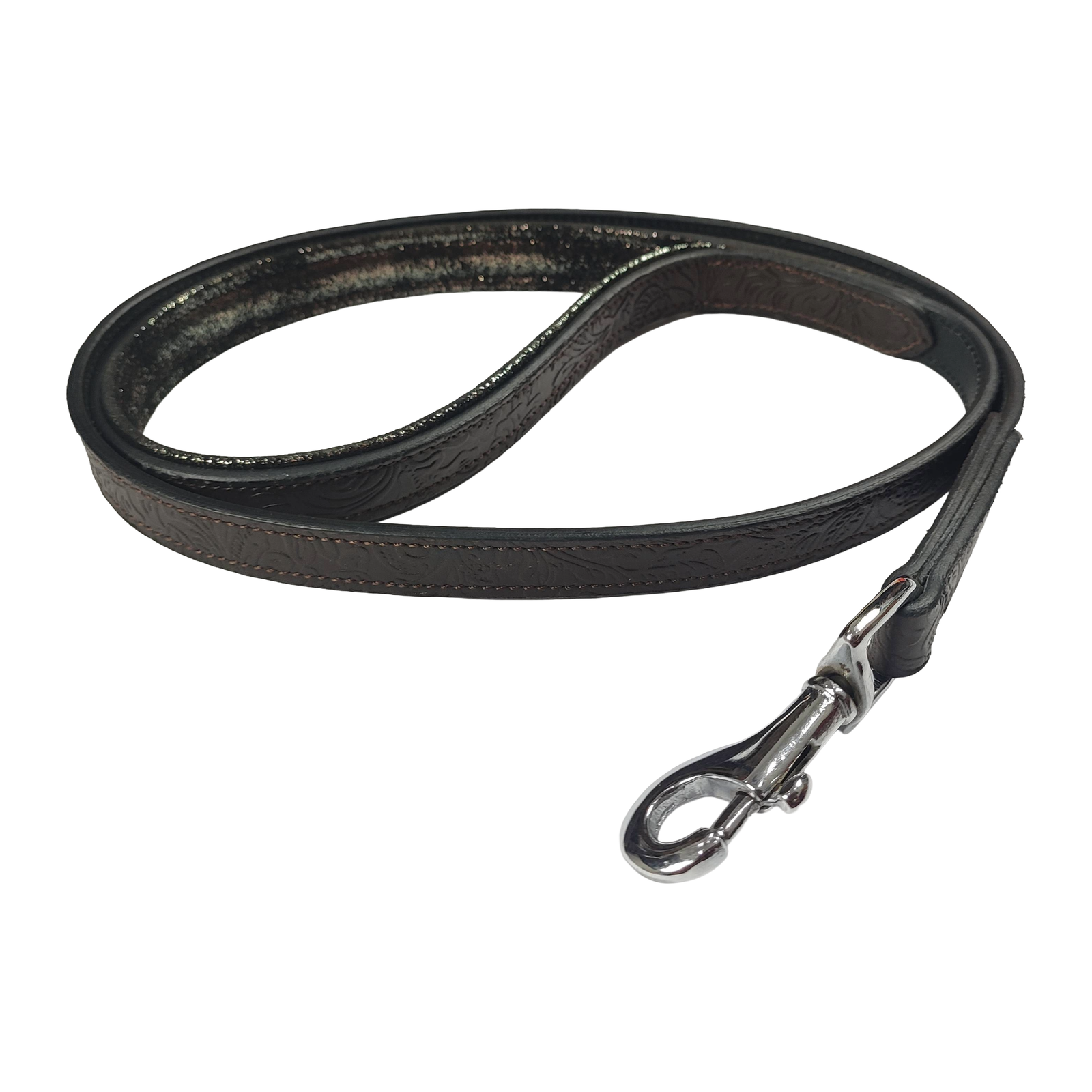 Premium Western Tooled Leather Dog Leash