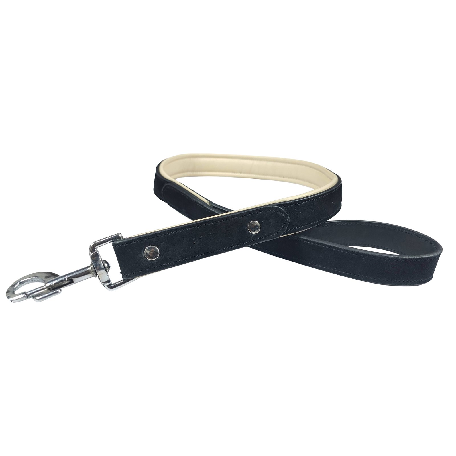 Two-Tone Padded Leather Dog Leash
