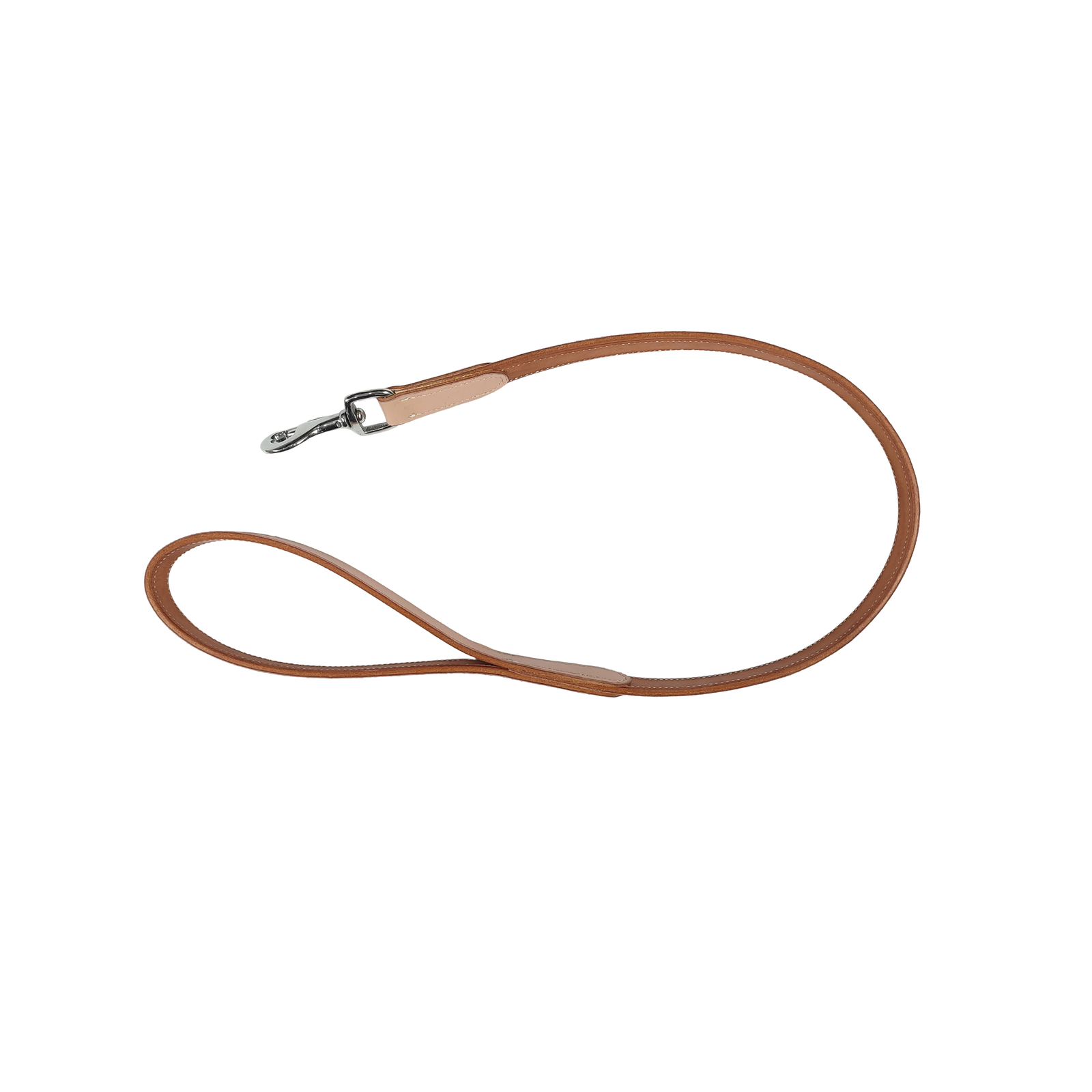 Two-Tone Tan Leather Dog Leash