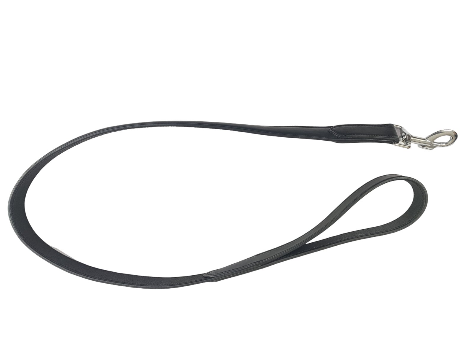 Classic Genuine Leather Dog Leash with Stainless Steel Hardware
