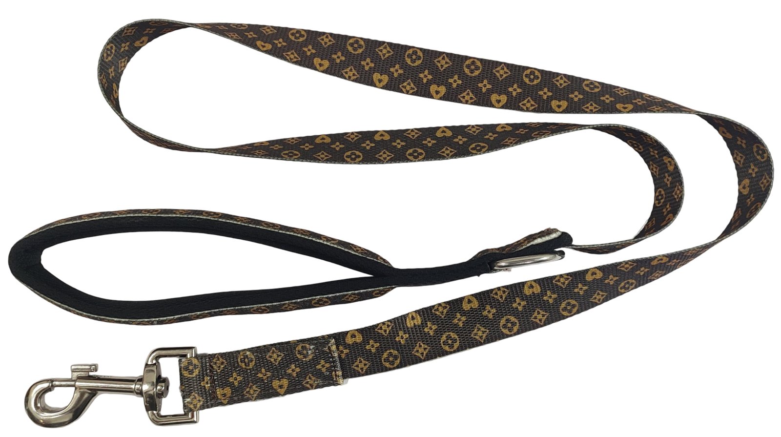 Luxury Monogram Patterned Padded Dog Leash