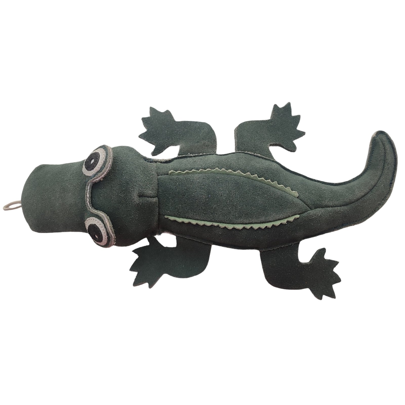Suede Alligator Dog Toy