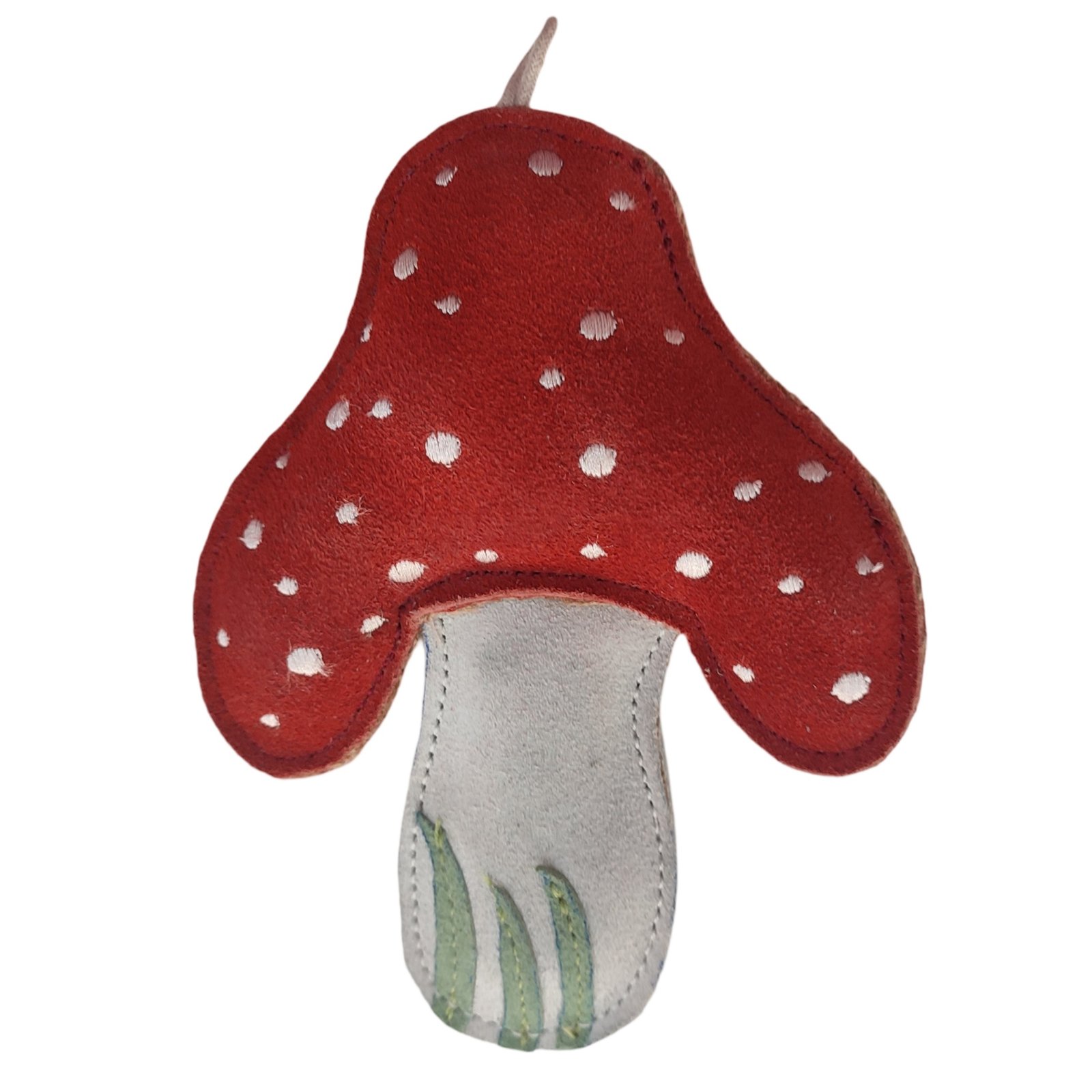 Suede Woodland Mushroom Dog Toy