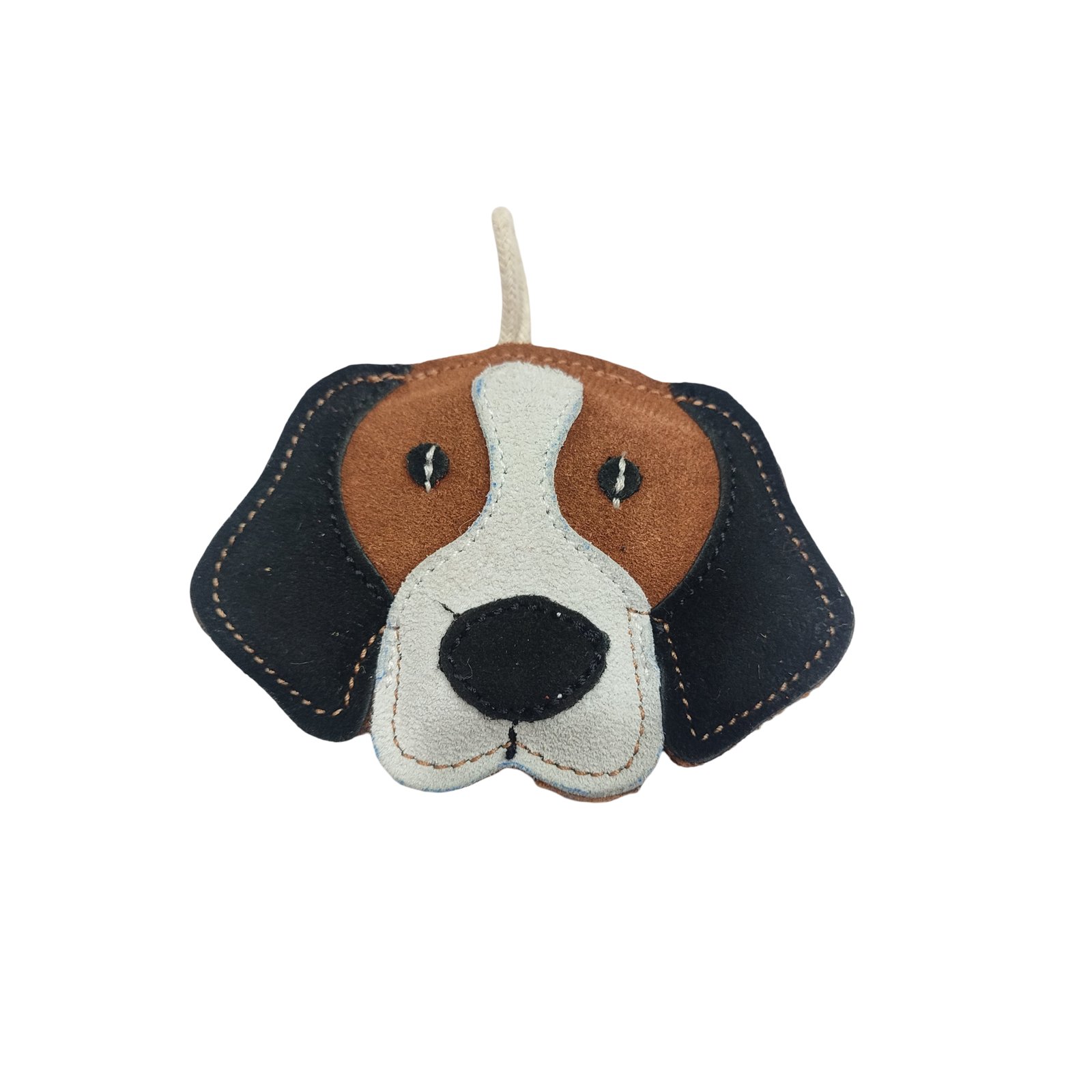 Suede Hound Dog Face Toy